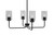 Toltec Lighting - 6204-MB-3002 - Four Light Chandelier - Sandia - Matte Black
