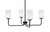 Toltec Lighting - 6204-MB-310 - Four Light Chandelier - Sandia - Matte Black