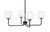 Toltec Lighting - 6204-MB-4101 - Four Light Chandelier - Sandia - Matte Black