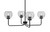 Toltec Lighting - 6204-MB-4102 - Four Light Chandelier - Sandia - Matte Black