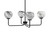 Toltec Lighting - 6204-MB-4109 - Four Light Chandelier - Sandia - Matte Black