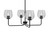 Toltec Lighting - 6204-MB-4812 - Four Light Chandelier - Sandia - Matte Black