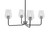 Toltec Lighting - 6204-MBGP-210 - Four Light Chandelier - Sandia - Matte Black & Graphite