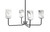 Toltec Lighting - 6204-MBGP-3009 - Four Light Chandelier - Sandia - Matte Black & Graphite