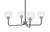 Toltec Lighting - 6204-MBGP-4100 - Four Light Chandelier - Sandia - Matte Black & Graphite