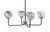 Toltec Lighting - 6204-MBGP-4109 - Four Light Chandelier - Sandia - Matte Black & Graphite