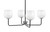 Toltec Lighting - 6204-MBGP-4811 - Four Light Chandelier - Sandia - Matte Black & Graphite