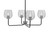 Toltec Lighting - 6204-MBGP-4812 - Four Light Chandelier - Sandia - Matte Black & Graphite