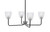 Toltec Lighting - 6204-MBGP-500 - Four Light Chandelier - Sandia - Matte Black & Graphite