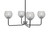 Toltec Lighting - 6204-MBGP-5110 - Four Light Chandelier - Sandia - Matte Black & Graphite