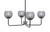 Toltec Lighting - 6204-MBGP-5112 - Four Light Chandelier - Sandia - Matte Black & Graphite