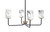 Toltec Lighting - 6204-MBNAB-3009 - Four Light Chandelier - Sandia - Matte Black & New Age Brass