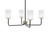Toltec Lighting - 6204-MBNAB-310 - Four Light Chandelier - Sandia - Matte Black & New Age Brass
