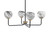 Toltec Lighting - 6204-MBNAB-4109 - Four Light Chandelier - Sandia - Matte Black & New Age Brass