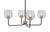Toltec Lighting - 6204-MBNAB-4812 - Four Light Chandelier - Sandia - Matte Black & New Age Brass