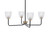 Toltec Lighting - 6204-MBNAB-500 - Four Light Chandelier - Sandia - Matte Black & New Age Brass