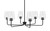 Toltec Lighting - 6206-MB-210 - Six Light Chandelier - Sandia - Matte Black