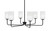 Toltec Lighting - 6206-MB-3001 - Six Light Chandelier - Sandia - Matte Black