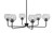 Toltec Lighting - 6206-MB-4102 - Six Light Chandelier - Sandia - Matte Black