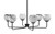 Toltec Lighting - 6206-MB-4109 - Six Light Chandelier - Sandia - Matte Black