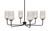 Toltec Lighting - 6206-MB-4253 - Six Light Chandelier - Sandia - Matte Black