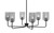 Toltec Lighting - 6206-MB-542 - Six Light Chandelier - Sandia - Matte Black