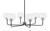 Toltec Lighting - 6206-MBGP-202 - Six Light Chandelier - Sandia - Matte Black & Graphite