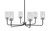 Toltec Lighting - 6206-MBGP-3002 - Six Light Chandelier - Sandia - Matte Black & Graphite