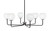 Toltec Lighting - 6206-MBGP-4101 - Six Light Chandelier - Sandia - Matte Black & Graphite