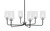 Toltec Lighting - 6206-MBGP-4250 - Six Light Chandelier - Sandia - Matte Black & Graphite