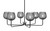 Toltec Lighting - 6206-MBGP-4602 - Six Light Chandelier - Sandia - Matte Black & Graphite