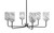 Toltec Lighting - 6206-MBGP-549 - Six Light Chandelier - Sandia - Matte Black & Graphite