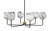 Toltec Lighting - 6206-MBNAB-4819 - Six Light Chandelier - Sandia - Matte Black & New Age Brass