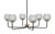 Toltec Lighting - 6206-MBNAB-5110 - Six Light Chandelier - Sandia - Matte Black & New Age Brass