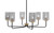 Toltec Lighting - 6206-MBNAB-542 - Six Light Chandelier - Sandia - Matte Black & New Age Brass