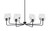 Toltec Lighting - 6208-MB-210 - Eight Light Chandelier - Sandia - Matte Black