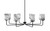 Toltec Lighting - 6208-MB-3009 - Eight Light Chandelier - Sandia - Matte Black