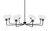 Toltec Lighting - 6208-MB-4100 - Eight Light Chandelier - Sandia - Matte Black