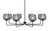 Toltec Lighting - 6208-MB-4602 - Eight Light Chandelier - Sandia - Matte Black