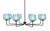 Toltec Lighting - 6208-MB-4605 - Eight Light Chandelier - Sandia - Matte Black