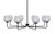 Toltec Lighting - 6208-MB-5110 - Eight Light Chandelier - Sandia - Matte Black