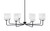 Toltec Lighting - 6208-MB-541 - Eight Light Chandelier - Sandia - Matte Black