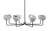 Toltec Lighting - 6208-MBGP-4109 - Eight Light Chandelier - Sandia - Matte Black & Graphite