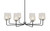 Toltec Lighting - 6208-MBGP-4253 - Eight Light Chandelier - Sandia - Matte Black & Graphite