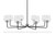 Toltec Lighting - 6208-MBGP-4810 - Eight Light Chandelier - Sandia - Matte Black & Graphite