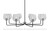 Toltec Lighting - 6208-MBGP-4812 - Eight Light Chandelier - Sandia - Matte Black & Graphite