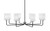 Toltec Lighting - 6208-MBGP-541 - Eight Light Chandelier - Sandia - Matte Black & Graphite