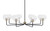 Toltec Lighting - 6208-MBNAB-202 - Eight Light Chandelier - Sandia - Matte Black & New Age Brass