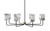 Toltec Lighting - 6208-MBNAB-3009 - Eight Light Chandelier - Sandia - Matte Black & New Age Brass