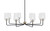 Toltec Lighting - 6208-MBNAB-4250 - Eight Light Chandelier - Sandia - Matte Black & New Age Brass